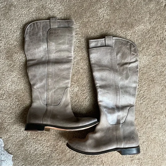 FRYE Paige tall leather riding pull on boots - Picture 2 of 8